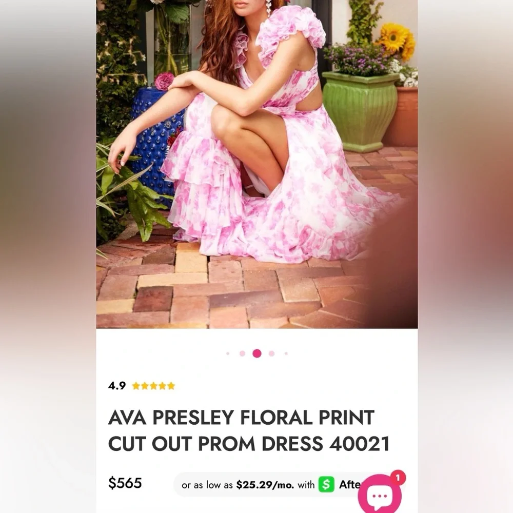 ava presley prom dress size 4 - Picture 14 of 14